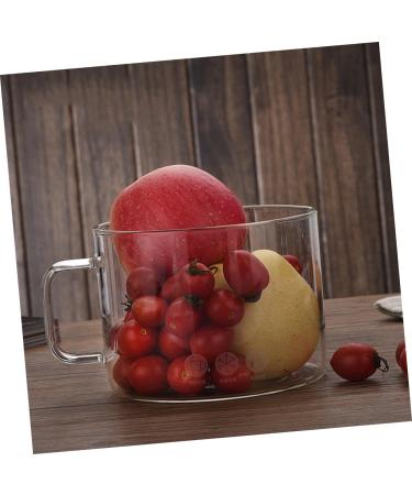 Zerodeko Fruit Transparent Food Storage Container Home Glass Bowl Glass Mixing Bowl Bowls for Kitchen Glass Container with Lid Terrarium Glass Salad Bowl Clear Container Fruit Container 16*15cm As Shown - Buy Online on GoSupps.com