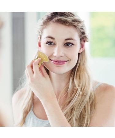 Uonlytech Massage Stone - Gua Sha Roller for Face & Neck Acupoint Massager Rose Jade Soft Tissue Scraper - Manual Facial Massage Tool - Buy Online on GoSupps.com