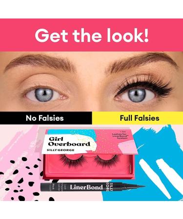 Silly George Girl Series Starter Kit | LinerBond Lash System with Black Adhesive Eyeliner and Natural Look Lashes - Girl Overboard - Buy Online on GoSupps.com