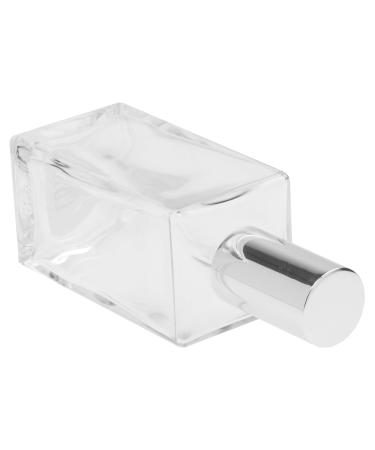 Fantasia Perfume Flakon 100ml - Empty Square Glass Bottle with Atomizer Pump Refillable Silver Cap - Ideal for DIY Fragrance - Buy Online on GoSupps.com