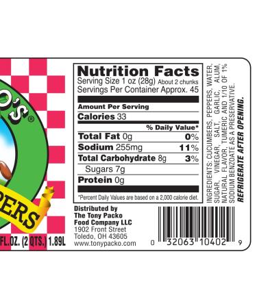 Tony Packos Sweet Hot Pickles & Peppers 4-Pack - 24oz Jars + FREE Opener - Buy Online on GoSupps.com