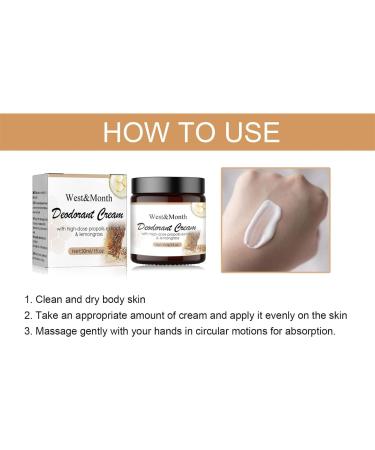 IFFANY Natural Deodorant Cream 30 ML Propolis and Lemongrass Deodorant Cream Anti-Odor Cream for Armpit Care Reduces Sweating and Eliminates Odors - Buy Online on GoSupps.com