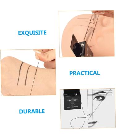 Healeved Eyebrow Ink Brow Map Line Cosmetic Measuring Tools Eyebrow Mapper Tool Eye Brow Corrector 4.6x1.8x7.5cm Black - Buy Online on GoSupps.com