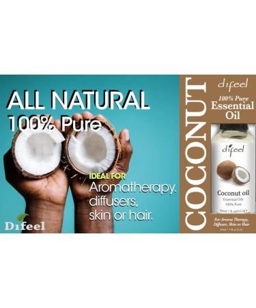 Difeel 100% Pure Essential Oil - Coconut Oil Boxed 1 oz. - Buy Online on GoSupps.com