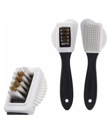 Home Shoes Brushes 3 Side Cleaning Brush for Suede Nubuck Boot Shoes S Shape Shoe Cleaner Tool Bathroom Tool Brush Onecolor