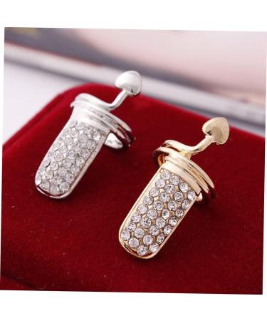 minkissy Ring heart fingernail rings nail tips nail art ring heart nail charm halloween nail art punk Nail Ring gemstone rings for women Rings diamond crystal Halloween - Buy Online on GoSupps.com