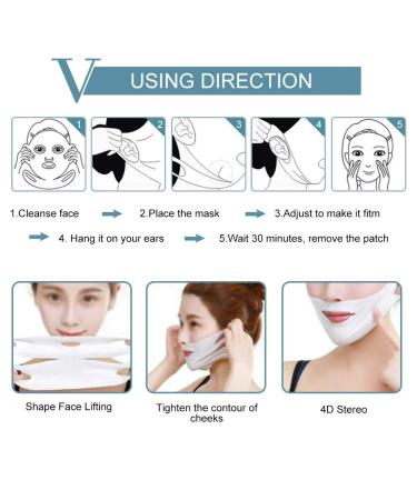 10PCS V Line Facial Mask & Double Chin Reducer | Intensive Lift Gel-Pad for Anti-Aging & Face Contour | Reshape Your Facial Curve - Buy Online on GoSupps.com