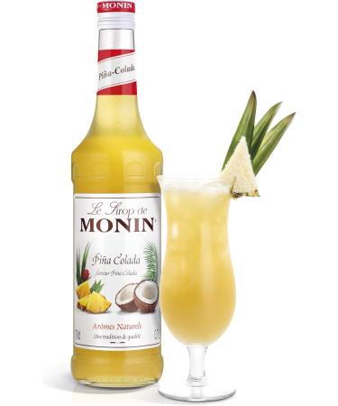 MONIN Premium Pina Colada Syrup 700ml - Vegan-Friendly, Allergen-Free, 100% Natural Flavours - Ideal for Cocktails, Mocktails, Pi a Coladas - Pack of 1 - Buy Online on GoSupps.com