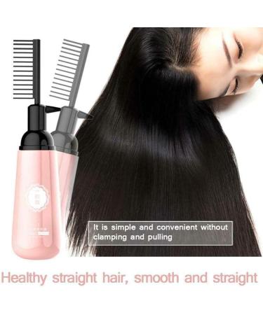 3-Second Hair Straightening Cream Argan Oil & Keratin Straight Hair Cream Hair Straightener Treatment with Comb Fast Straightening Moisturizing Set Softener for All Hair Types (2PC) - Buy Online on GoSupps.com