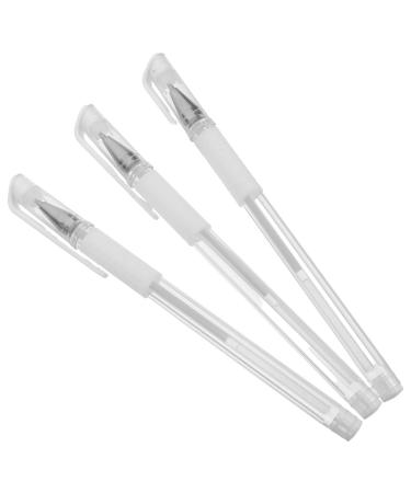 NUOBESTY Lot de 3 Stylos de Contour Microblading Blancs Pr cision Waterproof pour Maquillage Sourcils Professionnels Usage Beaut