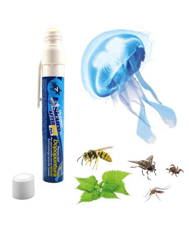 After Bite Fast Acting Gel Pen 15ml for Jellyfish with Soothing Ammonia Against Mosquitoes Nettles Flies Horseflies Ticks Bees Wasps - Afterbite Afterbite