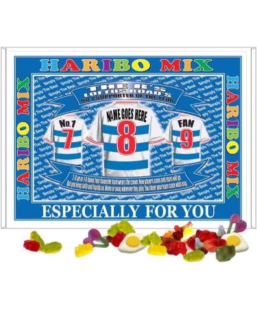 Queens PR Football Shirt Personalised Gift Boxed Sweets Variety - Buy Online on GoSupps.com