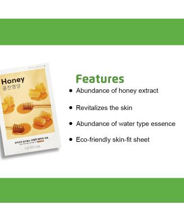 Missha Airy Fit Honey Sheet Mask 19g - Buy Online on GoSupps.com