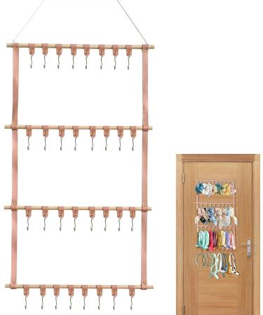 Frifer Storage for Hair Bows | Storage for Hair Bows - Storage Hanger Bow Wall Hanger Hair Clips Light Pink - Buy Online on GoSupps.com