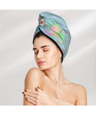 Funny Dalmatian Puppy Hair Towel Wrap | Quick-Dry Hair Turban | Best Hair Drying Towel with Button for Efficient Use - Buy Online on GoSupps.com