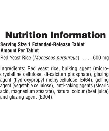 Nature's Plus Red Yeast Rice 600 mg - 60 Herbal Tablets for Heart Health - Buy Online on GoSupps.com