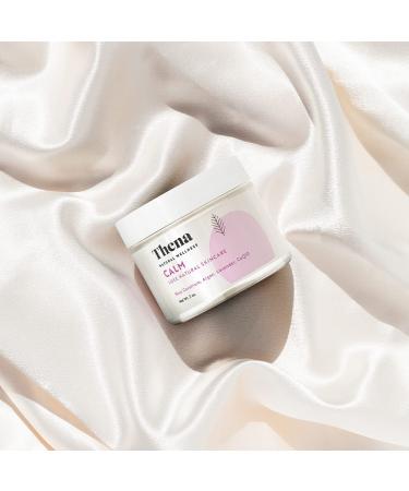THENA CALM Face Moisturizer - Organic & Natural Ultra Hydrating Cream with Hyaluronic Acid & Lavender | Anti-Aging Facial Moisturizer for Dry Skin | Plant-Based Skincare for Men & Women - Buy Online on GoSupps.com