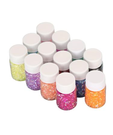 Nail Rhinestone Set Nail Rhinestones Mixed Colored Glass Gems Stones Rhinestones Small Rhinestone for Makeup 13 Colors Rhinestones Set DIY Colorfast Pointed Back Tiny Rhinestones