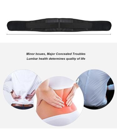 Self-Heating Lower Back Support Belt for Men & Women - Heated Lumbar Band Magnetic Waist Bandage Breathable Comfort - Buy Online on GoSupps.com