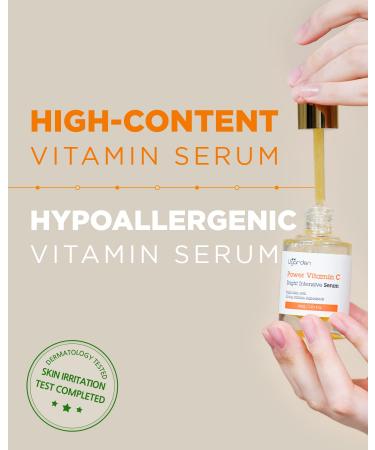 UGARDEN Power Vitamin C Serum with Snail Mucin - Hypoallergenic Skin Glow Ampoule - 1.01 fl.oz - Buy Online on GoSupps.com