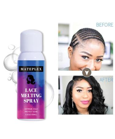 Lace Melting and Holding Spray Glue-Less for Wigs Lace Bond Adhesive Spray Wig Spray Fast Drying No Residue Strong Natural Finishing Hold Wig Glue Spray Long Lasting Lace Melt Spray - Buy Online on GoSupps.com