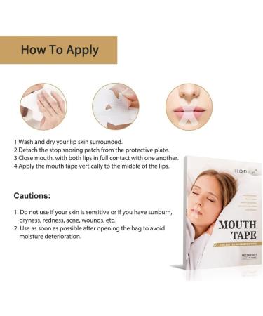 Sleep Mouth Tape - 30 Pcs | Advanced Solution for Better Sleep, Nose Breathing & Snoring Prevention - Buy Online on GoSupps.com
