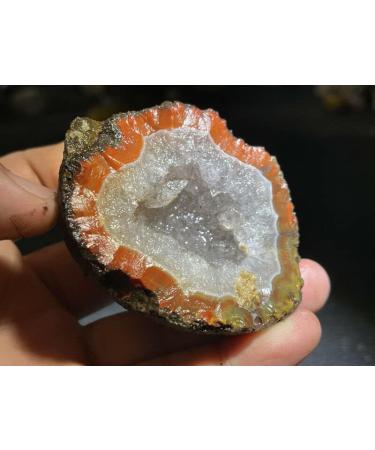 Red Battle Blood Agate Rough China Agate Crystal Achat Geode Specimen 127g RD9 ningxiao - Buy Online on GoSupps.com