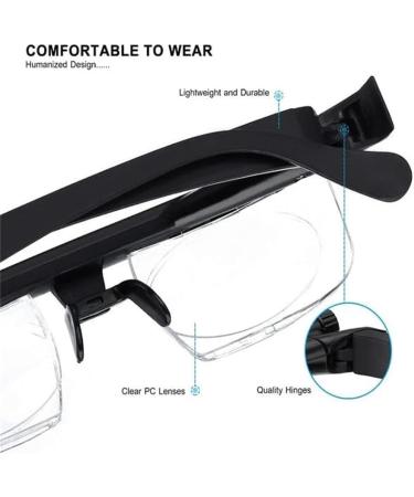 Vision Adjustable Glasses - Focus Reading Glasses for Distance & Close-Up (2 Pcs) - International Shipping Available - Buy Online on GoSupps.com