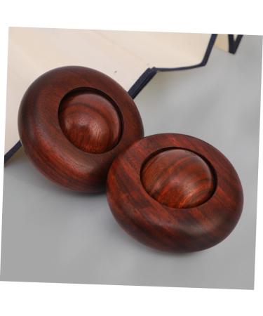 Gogogmy Wooden Hand Rings Massage Balls - Thai Massage Device for Back & Fitness | Gentle Rolling UFO Mahogany Massage Tool - Buy Online on GoSupps.com