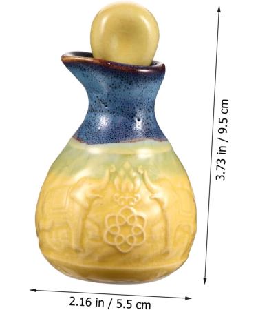 MAGICLULU 2 Sets Aromatherapy Bottle Liquid Dispenser Lotion Dispenser Bottle Liquid Containers Decorative Small Vials Refillable Bottle Perfume Essential Oil Water Dispenser Ceramics - Buy Online on GoSupps.com