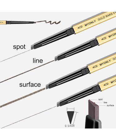 5pcs eyebrow pencil dark brown waterproof micro ultra slim eyebrow color makeup pencil cosmetics eye brow stencil kit benefit precisely for women tattoo organic makeup contour brow dye - Buy Online on GoSupps.com