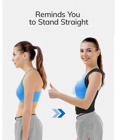 AEVO Compact Posture Corrector for Men & Women | Adjustable Upper Back Brace for Clavicle Support & Pain Relief | Invisible Comfortable Back Straightener - Buy Online on GoSupps.com