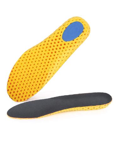 Elastic Shock Absorbing Shoe Insoles Breathable Honeycomb Sneaker Inserts Sports Shoe Insole Replacement Insoles for Men and Women 26CM 26cm women 9-9.5
