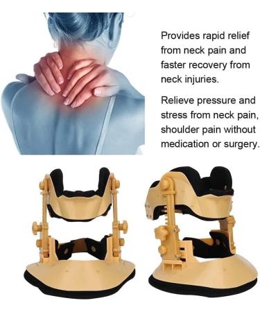 SSDDDLZEQ Cervical Neck Traction Device - Adjustable Ergonomic Neck Collar for Relaxation & Injury Recovery - Buy Online on GoSupps.com