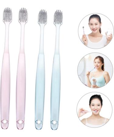 ULTECHNOVO Manual Toothbrush Set - 6 Crystal Clear Brushes for Adults & Pets | Travel-Friendly Hygiene Solution - Buy Online on GoSupps.com