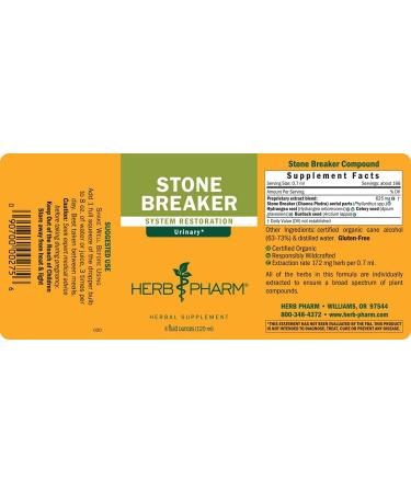 Herb Pharm Stone Breaker (Chanca Piedra) Compound 4oz - Urinary System Support - Buy Online on GoSupps.com