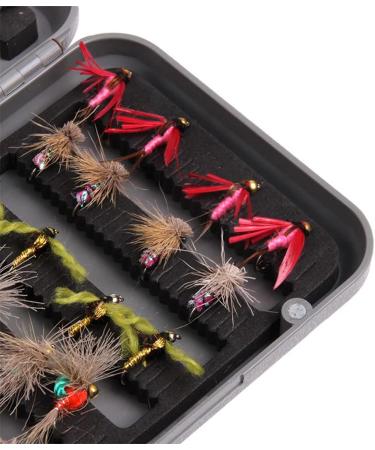 ANCLLO Fly Fishing Set - 40 Pieces with Box for Bass Salmon & Trout | Ideal for Dry Flies Nymphs & Streamers - International Shipping Available - Buy Online on GoSupps.com