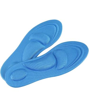 Yctze Black Orthotic Shoe Insoles with Arch Support & Memory Foam - Flat Foot Relief for Men & Women | Sport Hiking & Work Shoes - Female Sky Blue - Buy Online on GoSupps.com