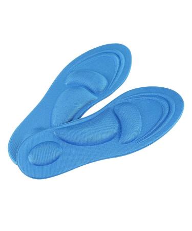 Yctze Black Orthotic Shoe Insoles with Arch Support Flat Foot Relief Memory Foam Pads Protective and Comfortable for Men Suitable for Sport Hiking and Work Shoes (Female) Female Sky Blue