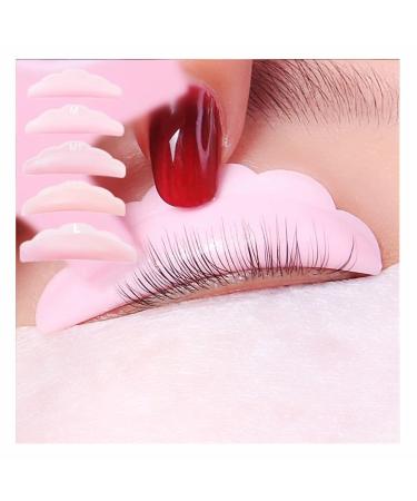 Libetary Super Soft Eyelash Lift Pads - 10 Reusable Silicone Rods in 5 Sizes for Eyelash Extensions - Protective Pink Cushions for Perfect Curling - Buy Online on GoSupps.com