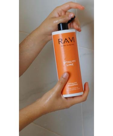 Ravi Vitality Line Shampoo - Combat Hair Loss Stimulate Growth | Full Moon Exclusive 400ml - Buy Online on GoSupps.com