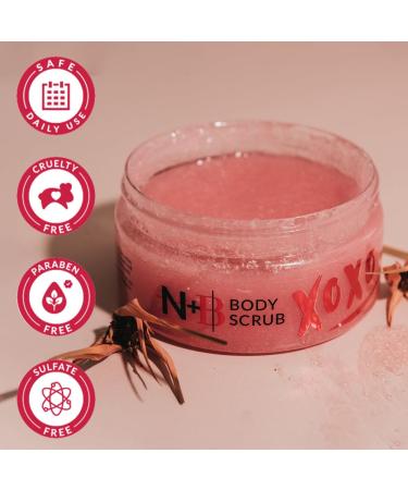 N+B Sugar Body Scrub - Invigorating & Brightening | Oil-Free Pomegranate Seed Extract | Moisturizes & Removes Impurities | 9.5oz Made in USA - Buy Online on GoSupps.com