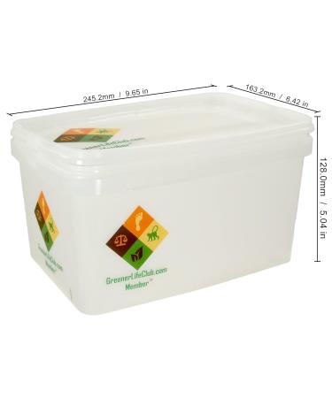 Cocoa Butter Chips Flakes - 4 lb | Sealed PP Square Pail | Resealable Lid | Microwave & Freezer Safe - Buy Online on GoSupps.com