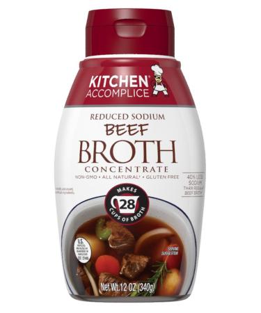 Kitchen Accomplice Reduced Sodium Beef Broth Concentrate, 12 Ounce