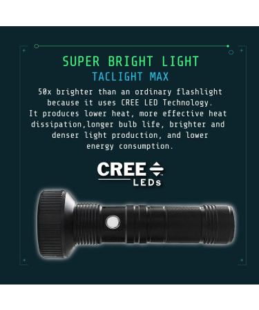 Bell+Howell Taclight Max Ultra High-Powered 500 Lumens Handheld Flashlight- Rechargeable, Water Resistant, 15 Hours Long-Lasting, 5 Modes - for Outdoor and Camping - Buy Online on GoSupps.com