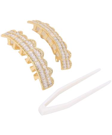 Gold Teeth Decoration Set - Hip Hop Style Brace for Halloween, Cosplay, Party - Unisex Gift Option - Buy Online on GoSupps.com