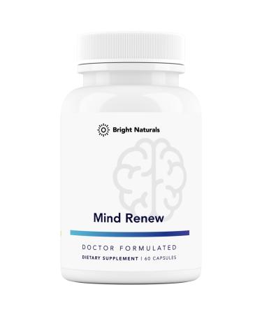 Mind Renew - Brain Supplements for Memory and Focus with Lion's Mane and Ginkgo Biloba Extract - 60 Capsules 60 Count(Pack of 1)