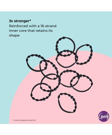 Goody Forever Ouchless Elastic Hair Tie - 10 Count Black - Medium to Thick Hair - Hair Accessories for Women and Girls - Buy Online on GoSupps.com