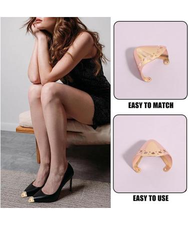 GORGECRAFT 6PCS 3 Colors High Heels Toe Caps Metal Shoes Pointed Protector Toe Protection Head Tip Cover Durable Shoes Hollow Circle Elegant Supplies for Shoes Protection Repair High-Heeled Shoes - Buy Online on GoSupps.com