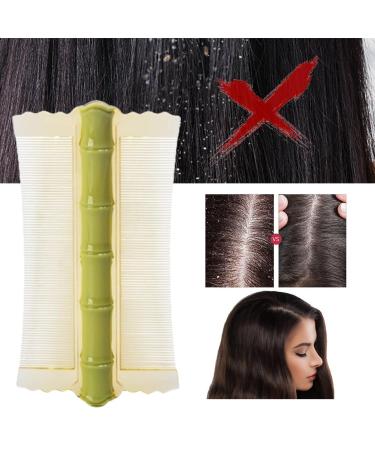 LoveHomily Liebkamm Double-Sided Scalp Massage Comb - Bamboo Hair Nursing Comb for Adults & Kids - Eco-Friendly Green - Buy Online on GoSupps.com